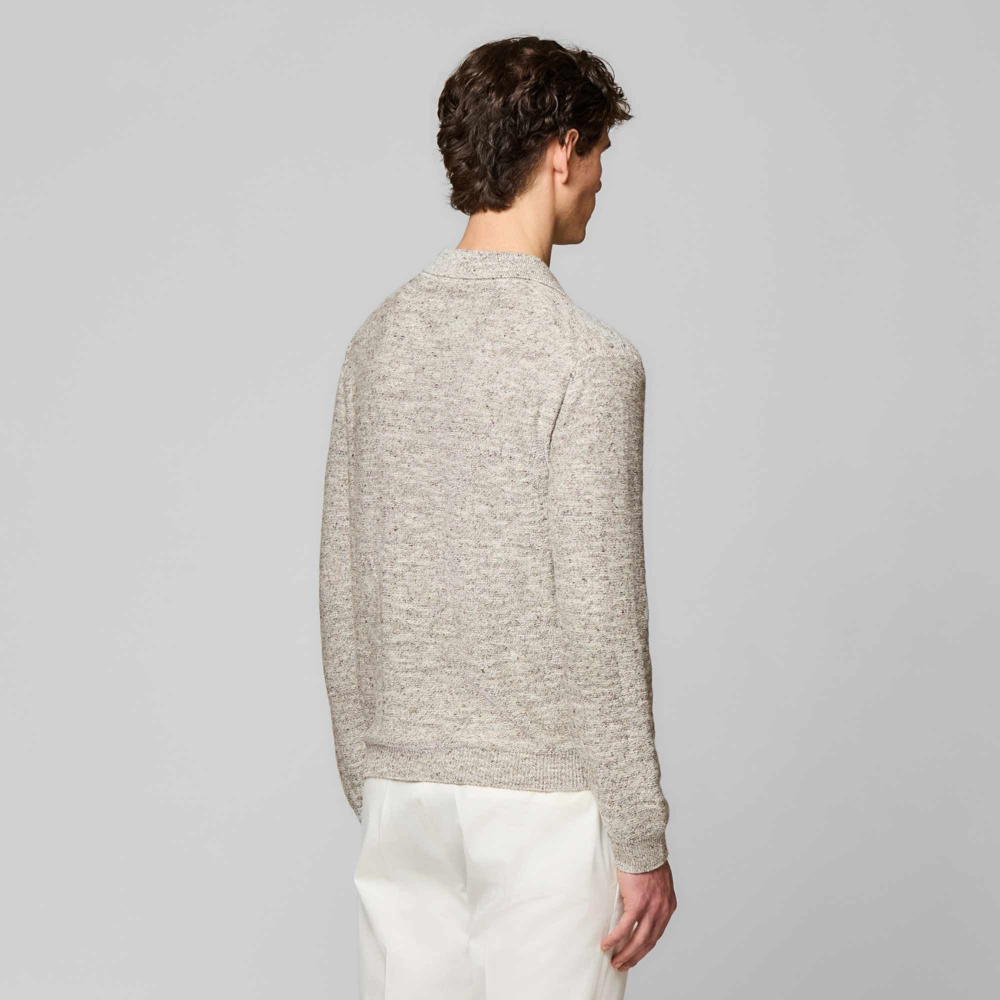 Long Sleeve Riviera Collar Polo