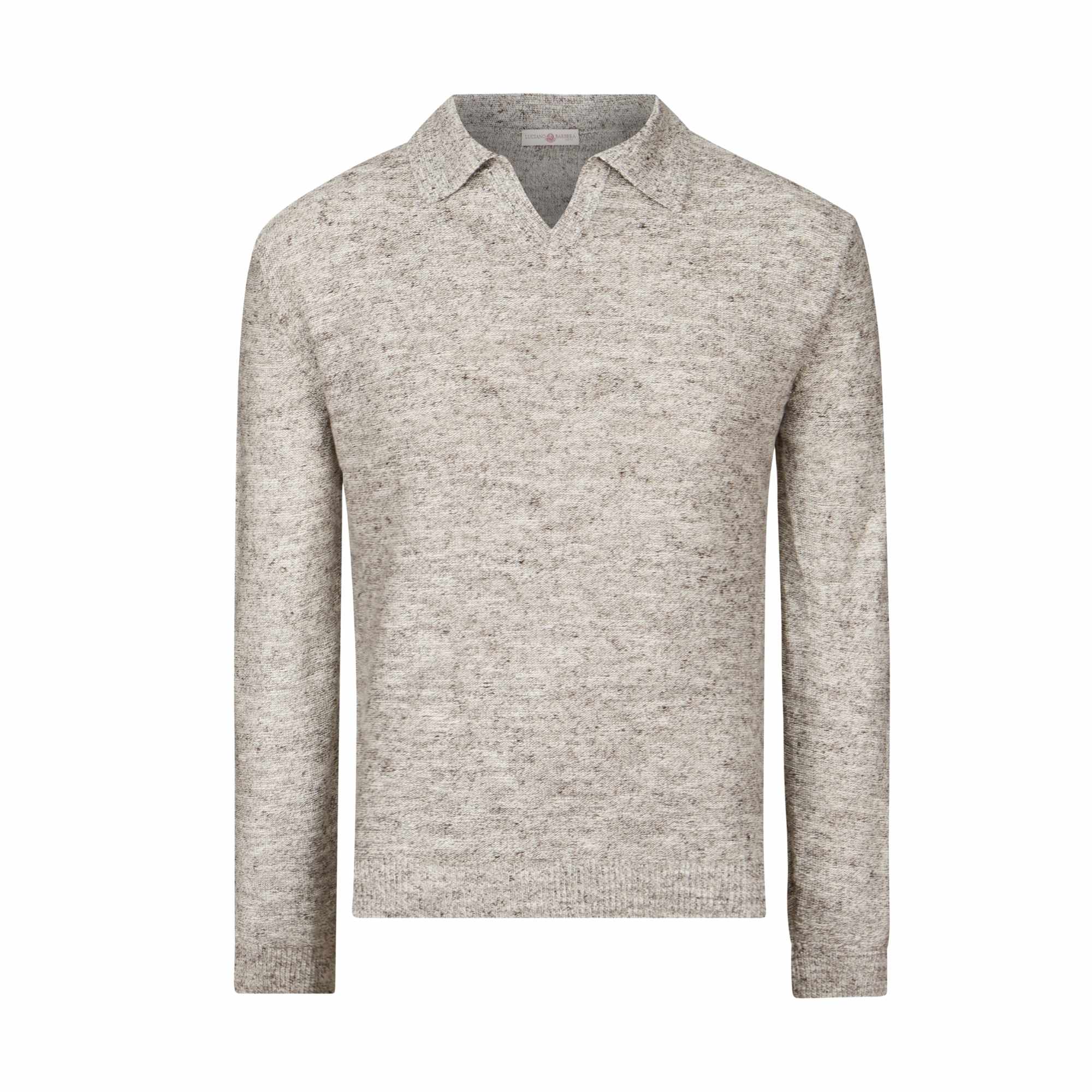 Long Sleeve Riviera Collar Polo