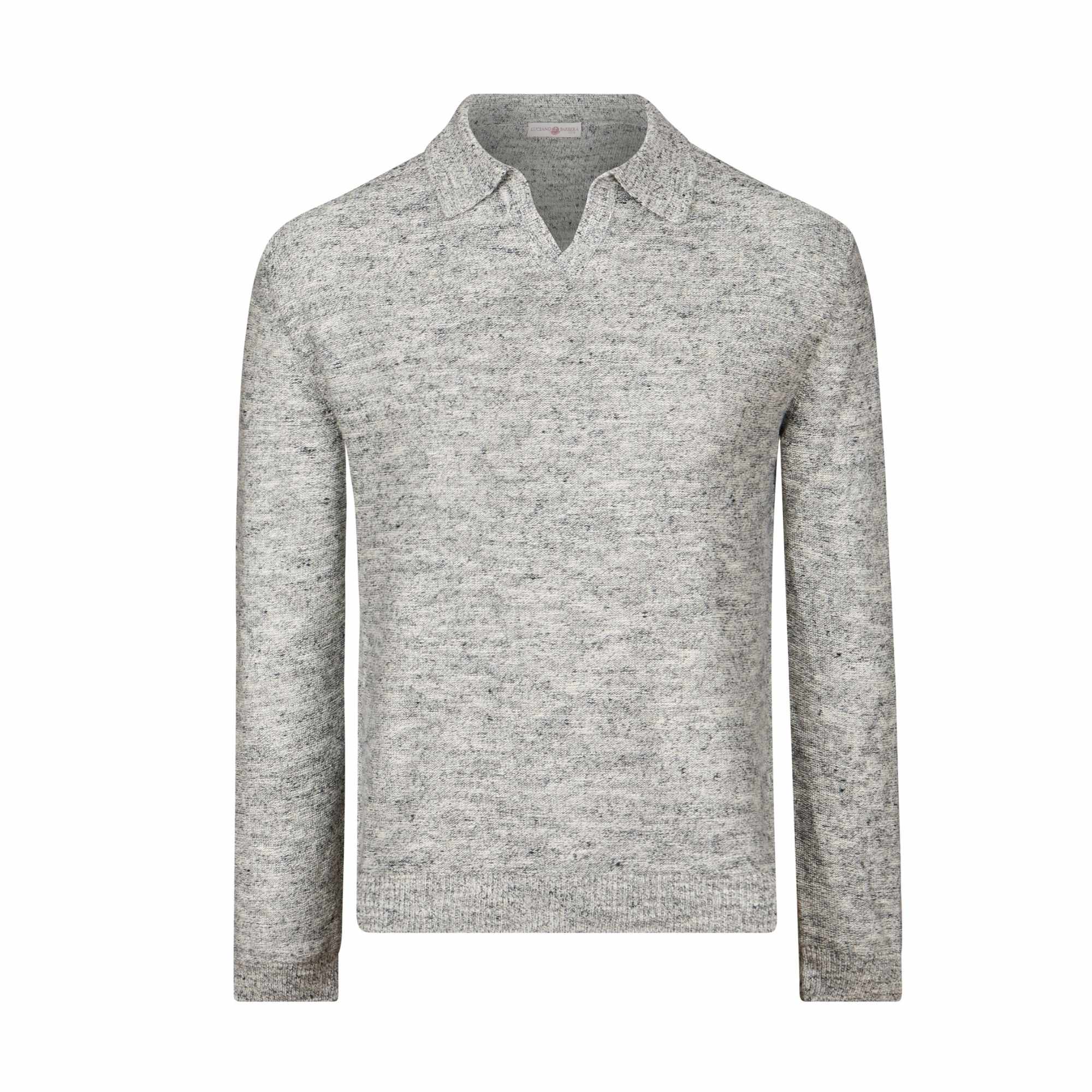 Long Sleeve Riviera Collar Polo