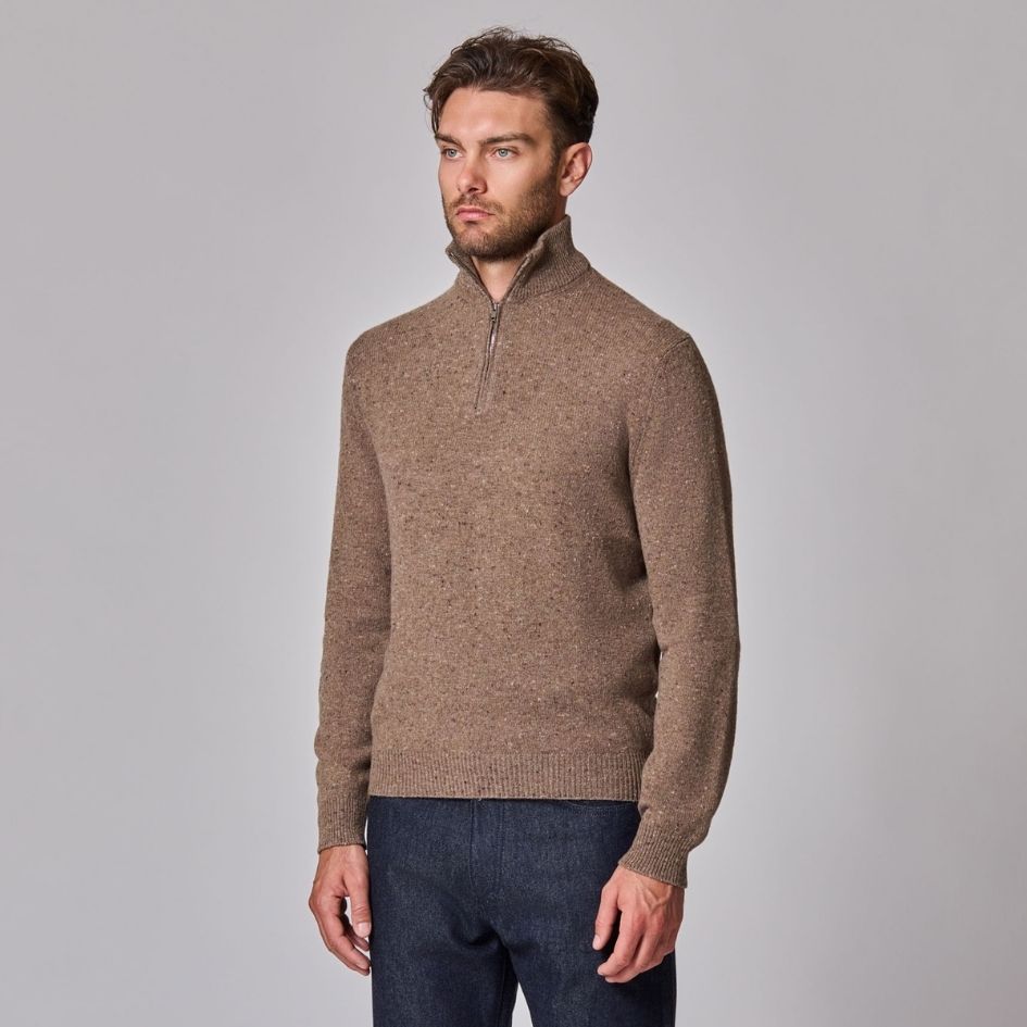 1/4 Zip Mock Neck
