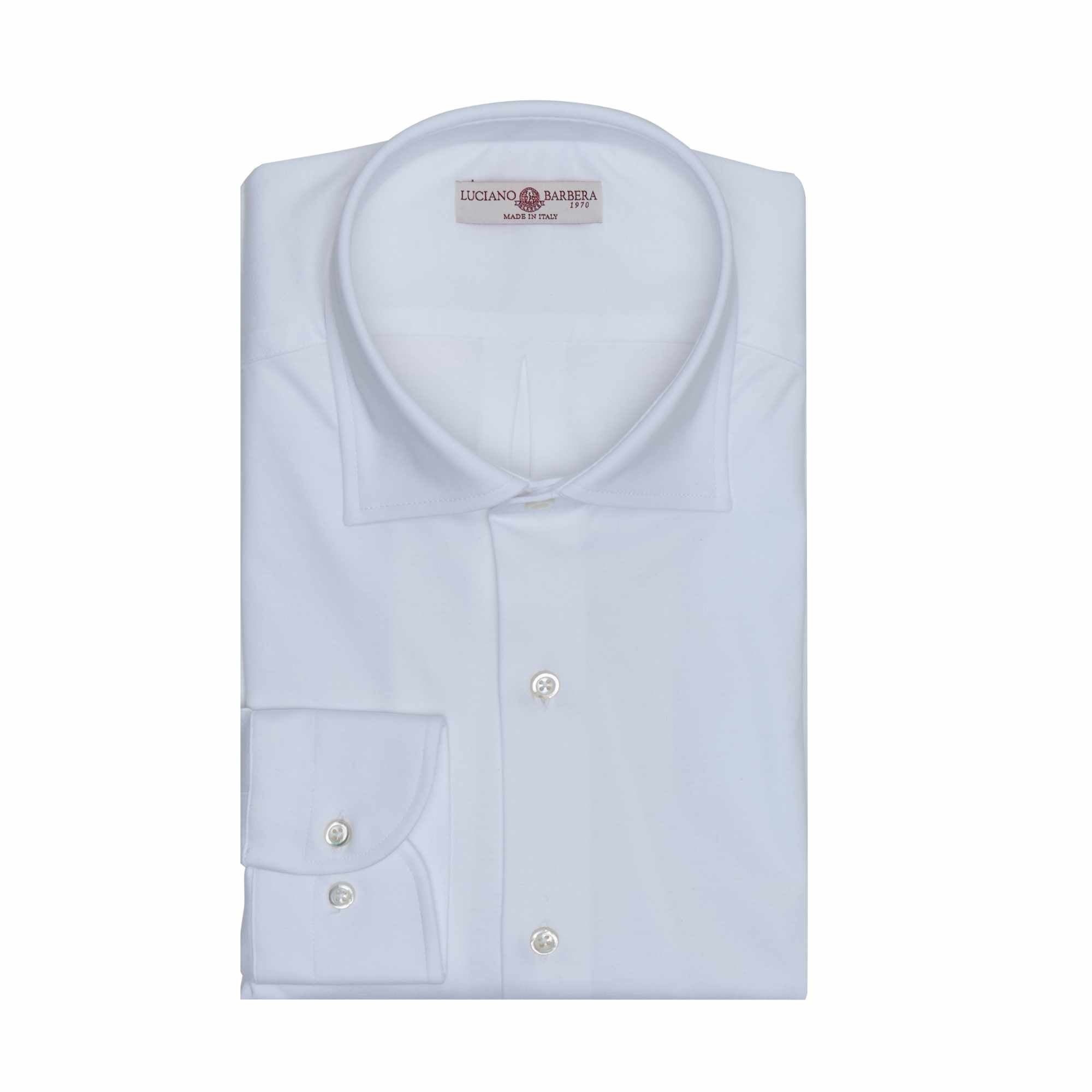 Spread Collar Jersey Shirt