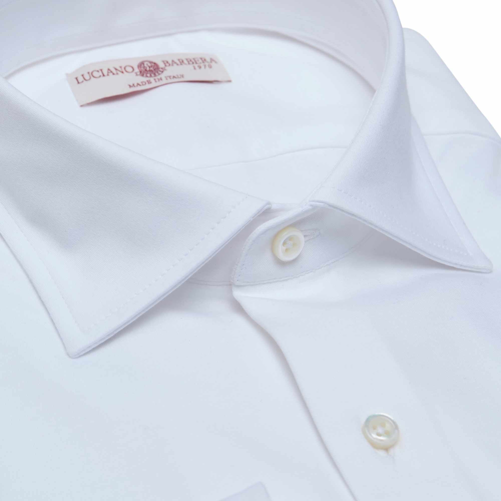 Spread Collar Jersey Shirt