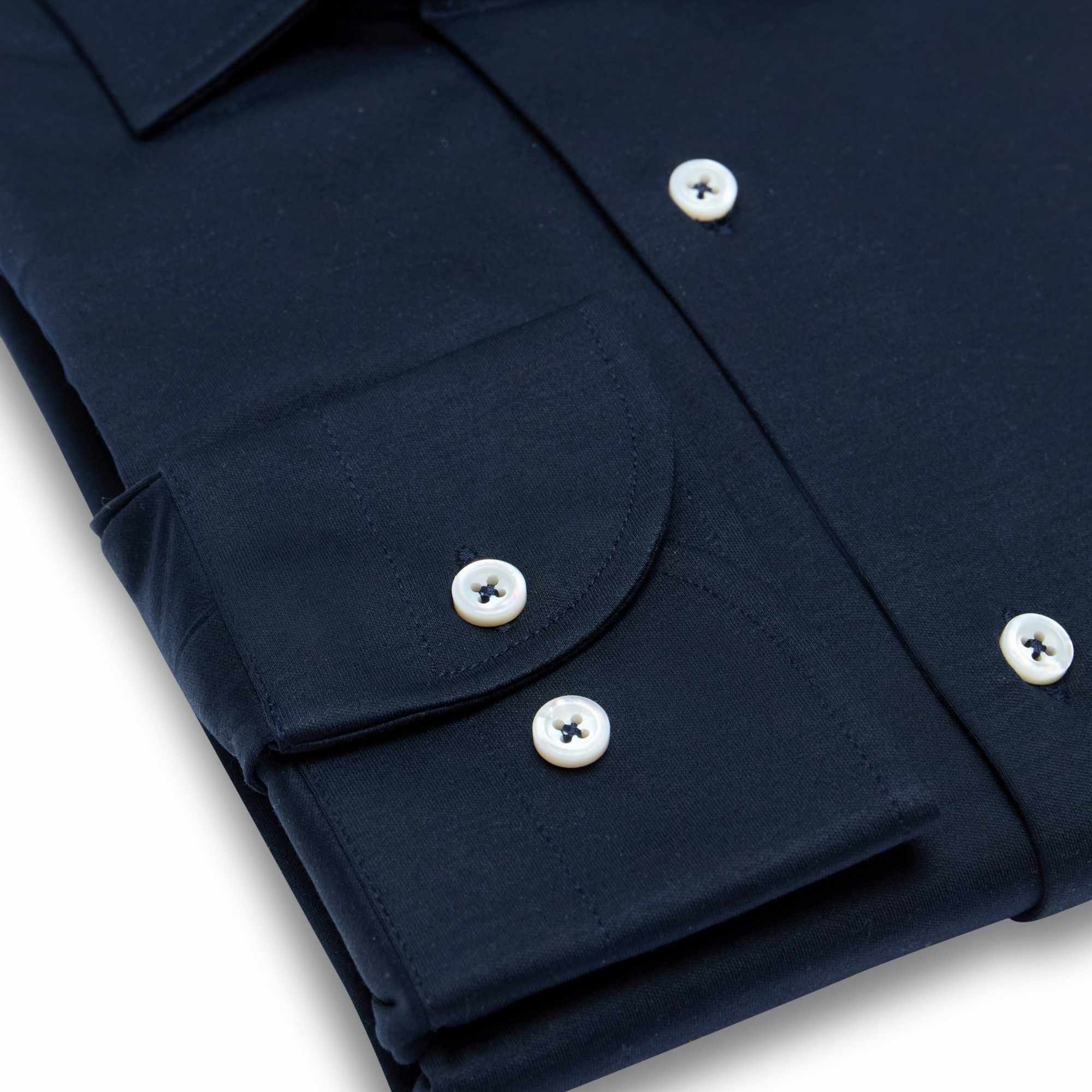 Spread Collar Jersey Shirt