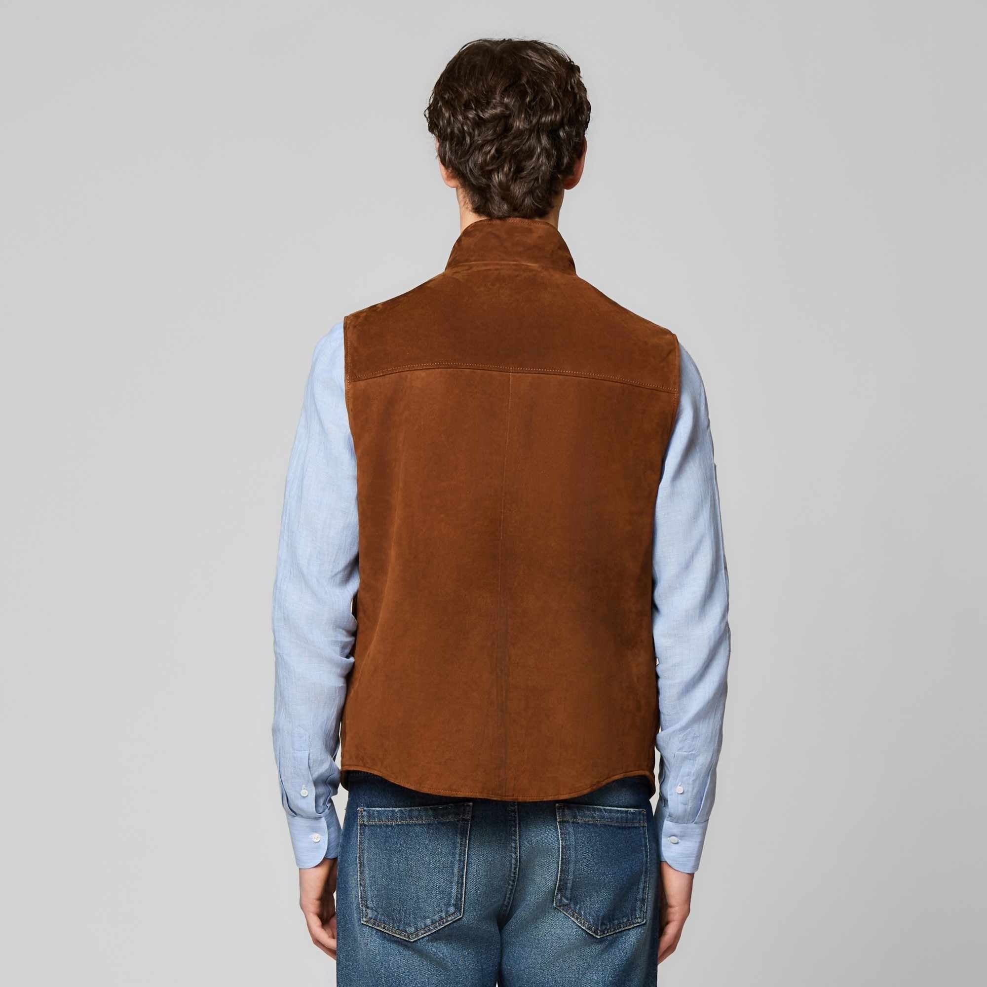 Reversible Padded Suede Vest