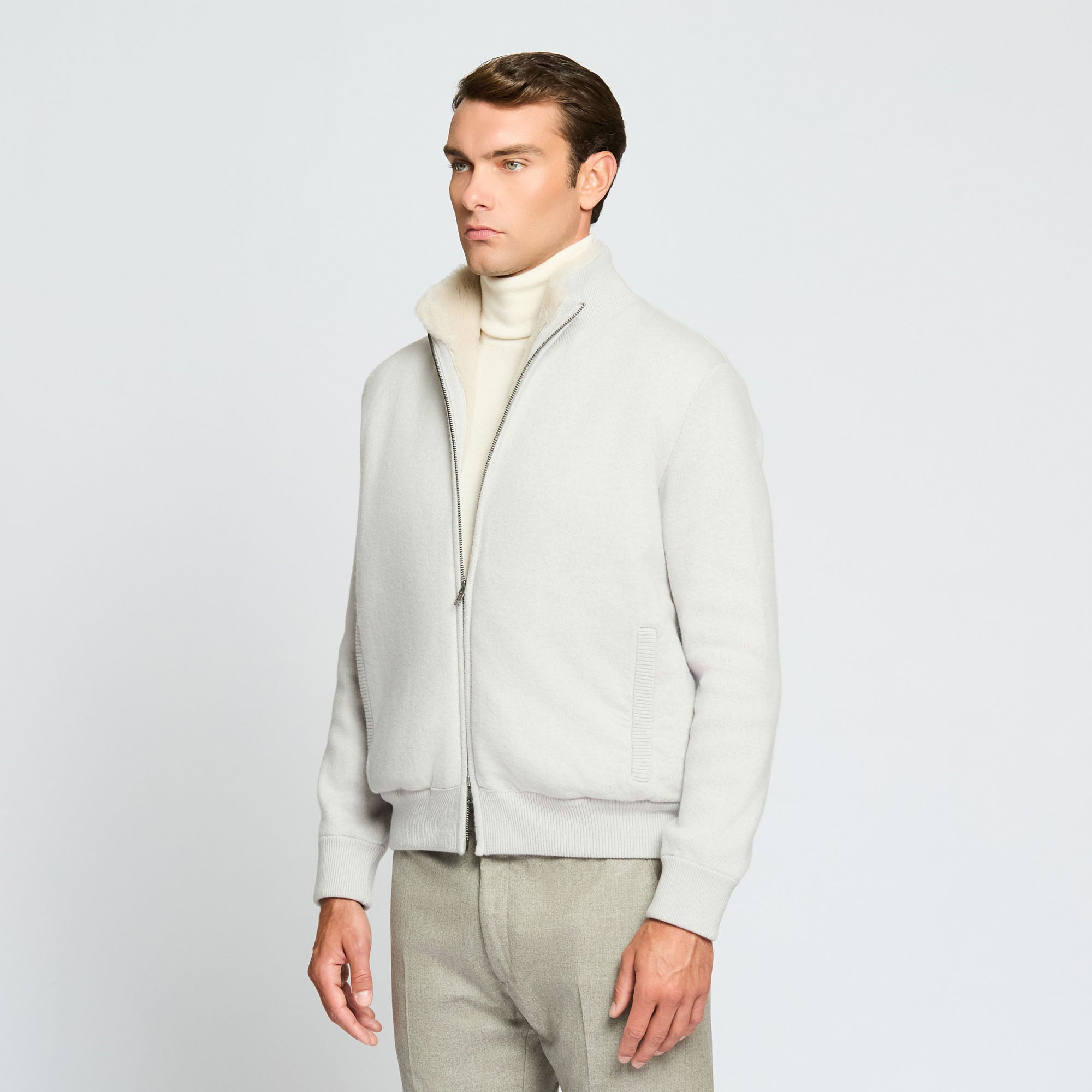 Full-Zip Knitted Jacket