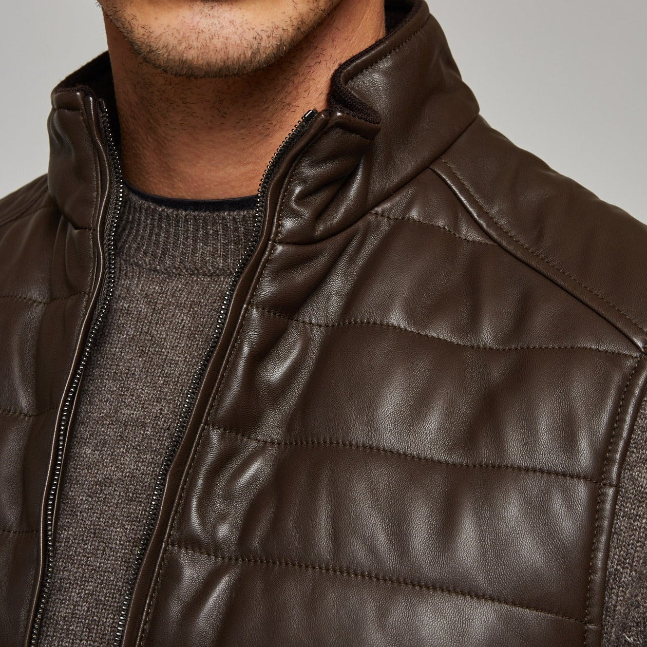 Quilted Leather Vest