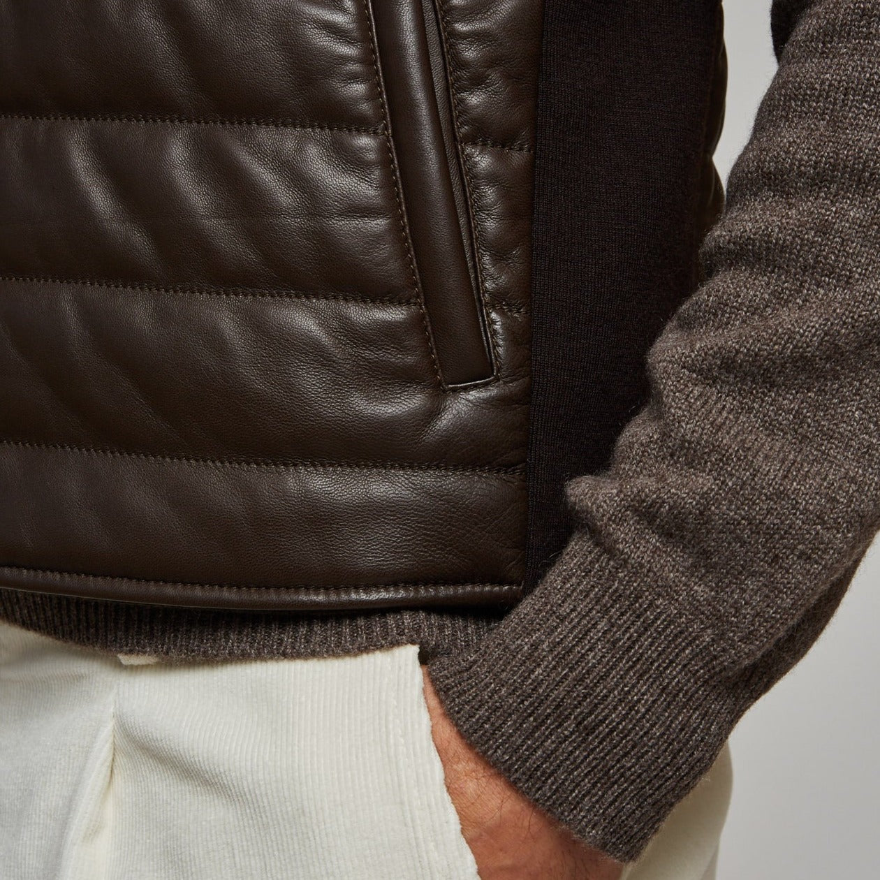 Quilted Leather Vest