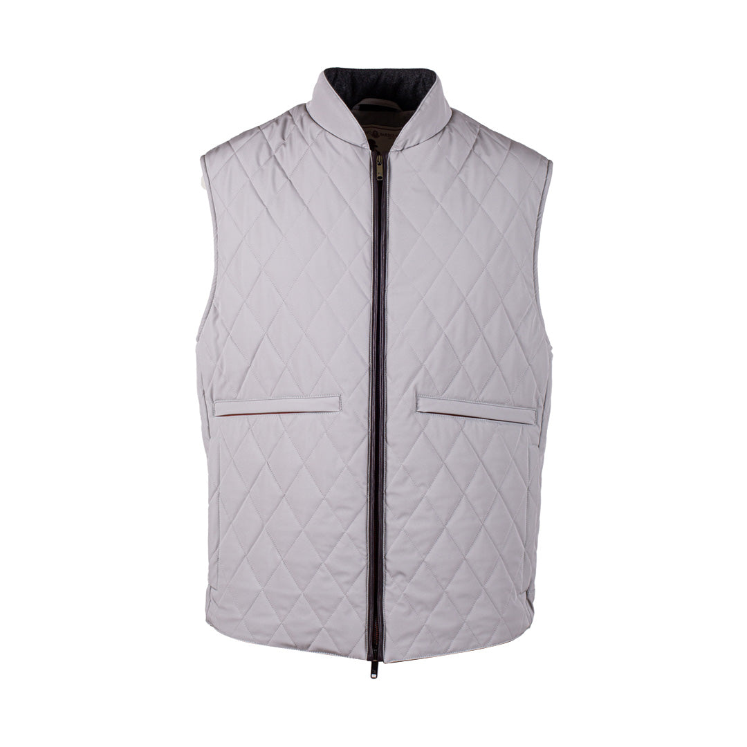 Diamond Quilted Full-Zip Vest