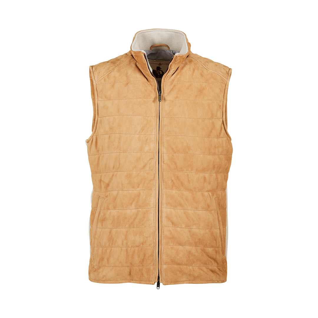 Quilted Suede Vest