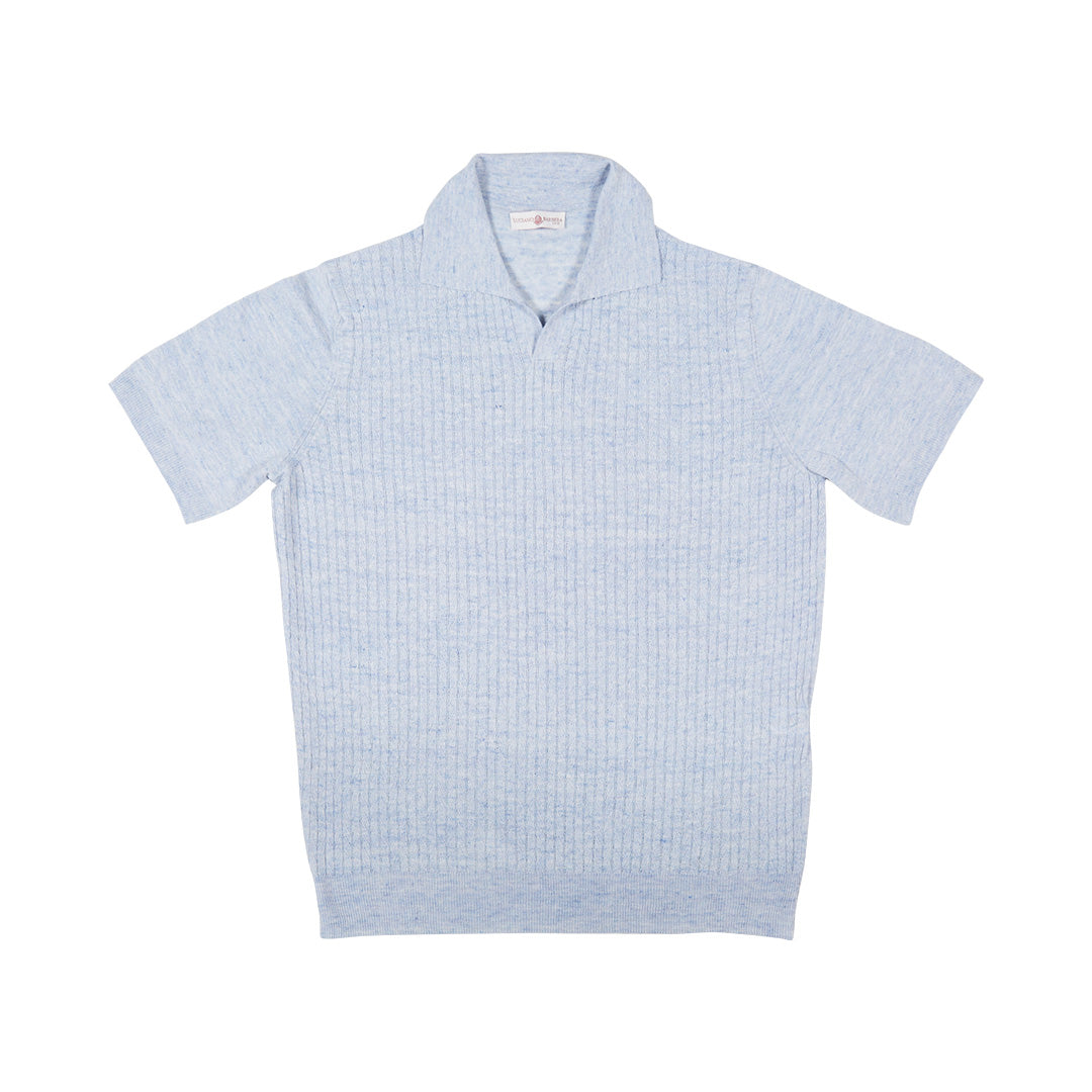 Riviera Collar Knitted Polo Shirt