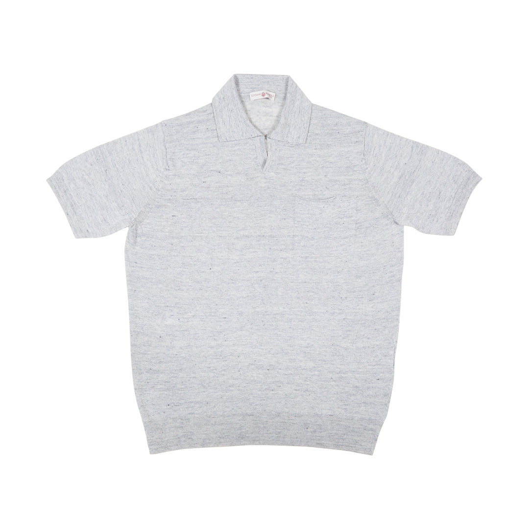 Riviera Collar Knitted Polo Shirt
