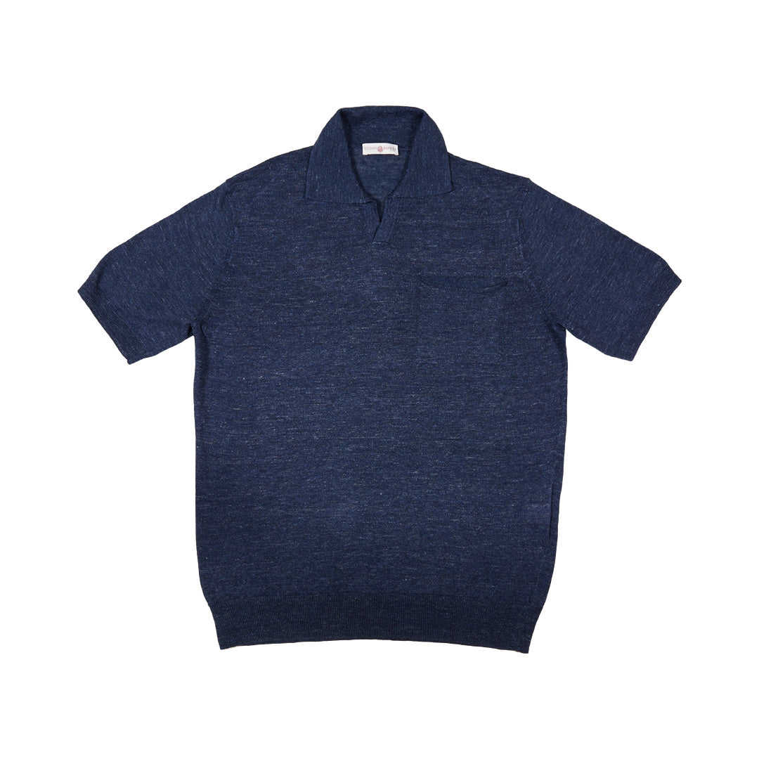 Riviera Collar Knitted Polo Shirt